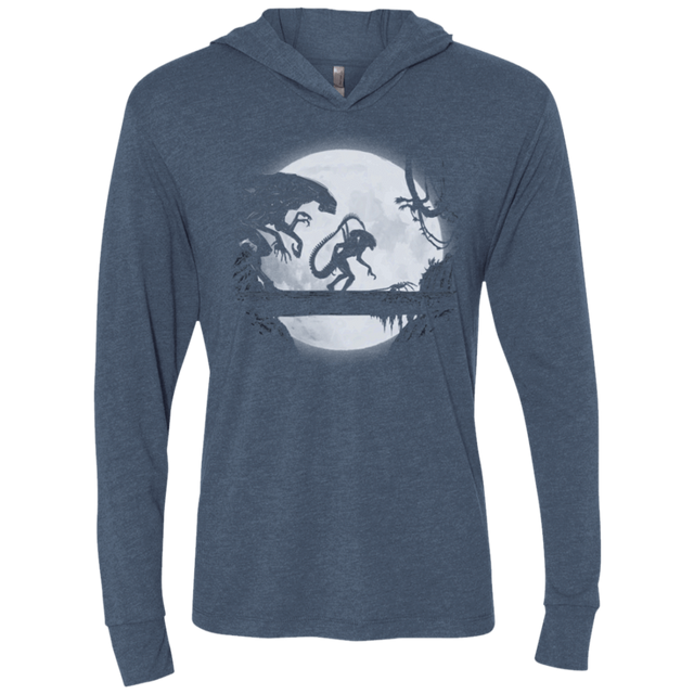 T-Shirts Indigo / X-Small Alien Matata Triblend Long Sleeve Hoodie Tee