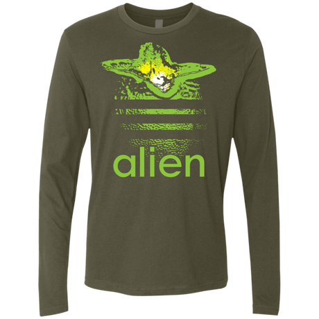 T-Shirts Military Green / S Alien Men's Premium Long Sleeve