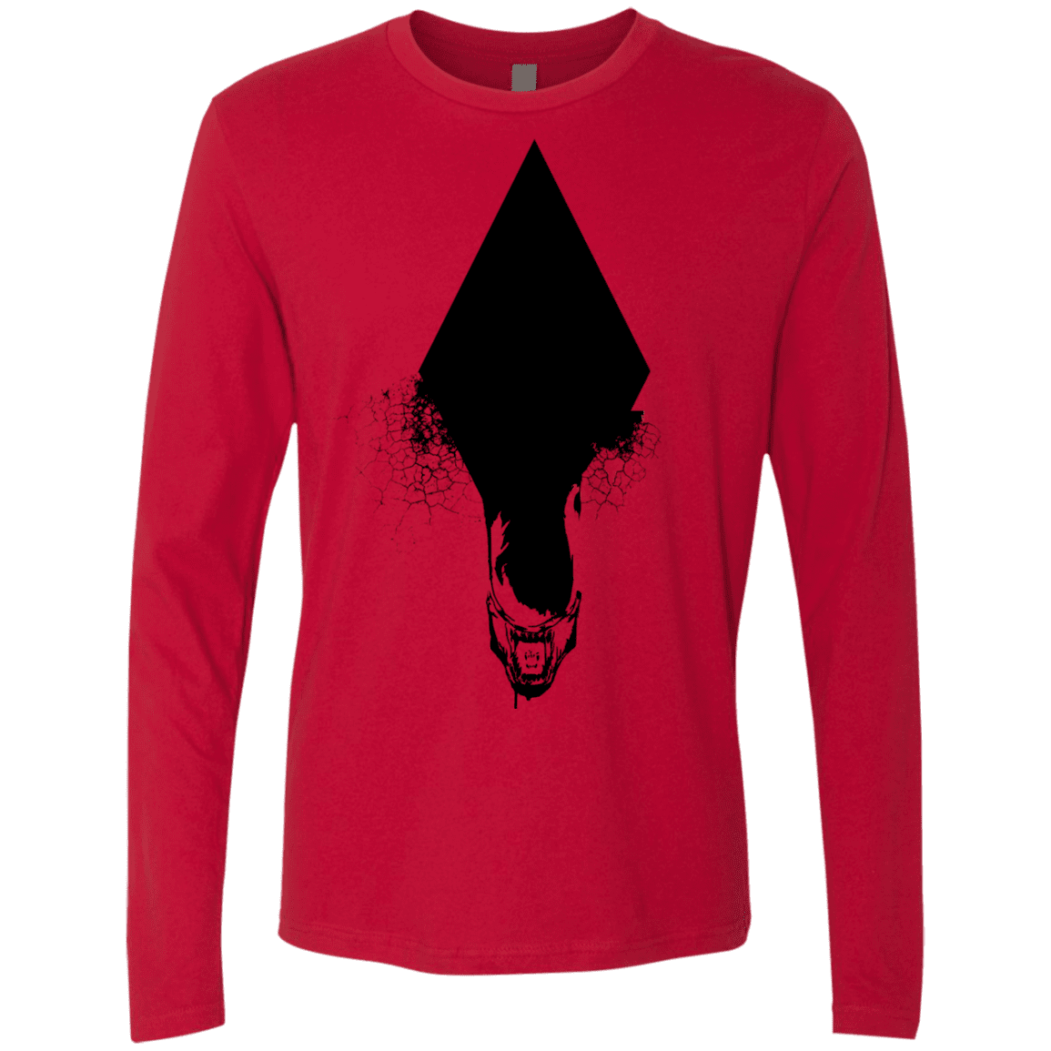 T-Shirts Red / S Alien Men's Premium Long Sleeve