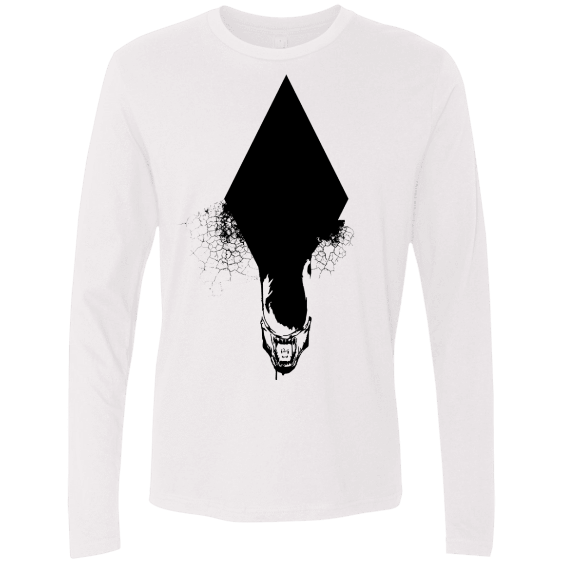 T-Shirts White / S Alien Men's Premium Long Sleeve