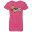 T-Shirts Hot Pink / YXS Alien Nom Nom Girls Premium T-Shirt