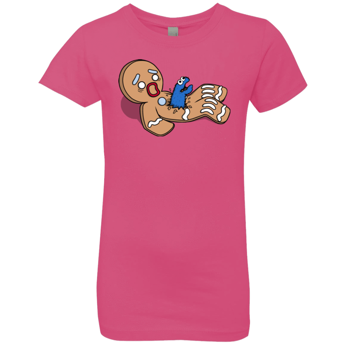 T-Shirts Hot Pink / YXS Alien Nom Nom Girls Premium T-Shirt