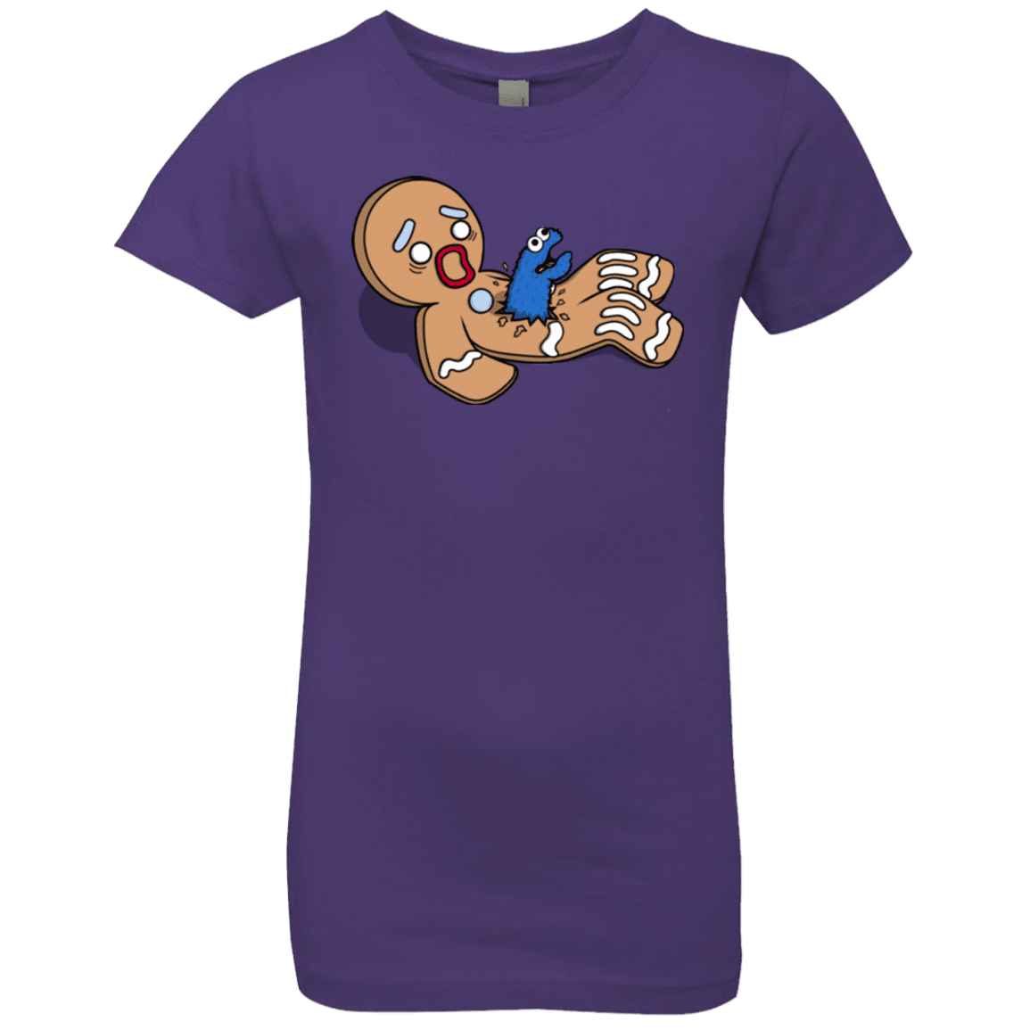 T-Shirts Purple Rush / YXS Alien Nom Nom Girls Premium T-Shirt