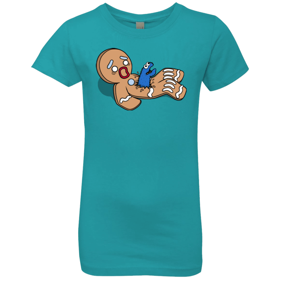 T-Shirts Tahiti Blue / YXS Alien Nom Nom Girls Premium T-Shirt