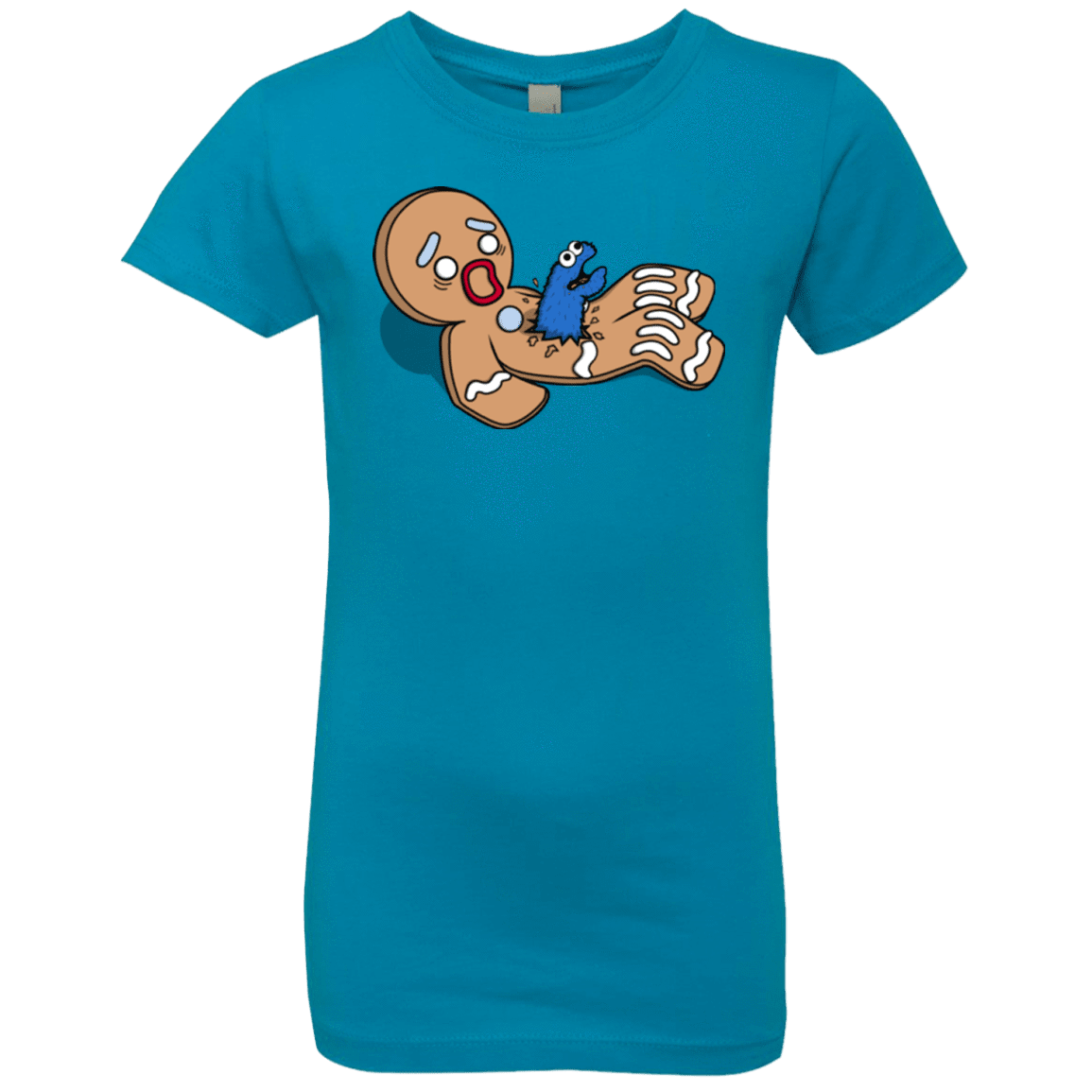 T-Shirts Turquoise / YXS Alien Nom Nom Girls Premium T-Shirt