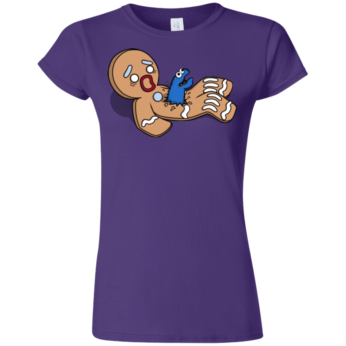 T-Shirts Purple / S Alien Nom Nom Junior Slimmer-Fit T-Shirt