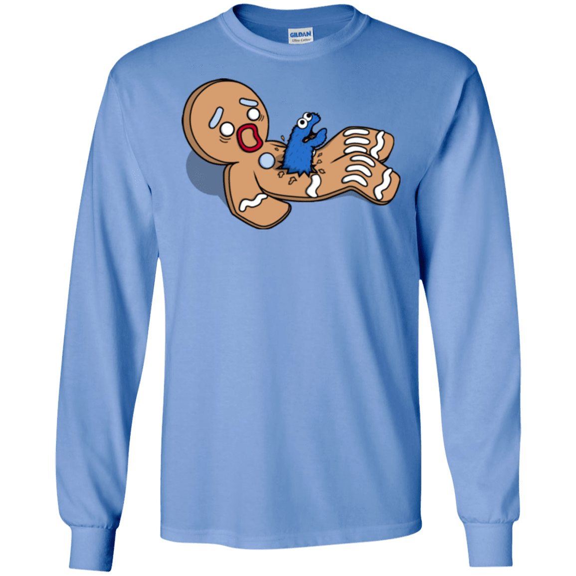 T-Shirts Carolina Blue / S Alien Nom Nom Men's Long Sleeve T-Shirt