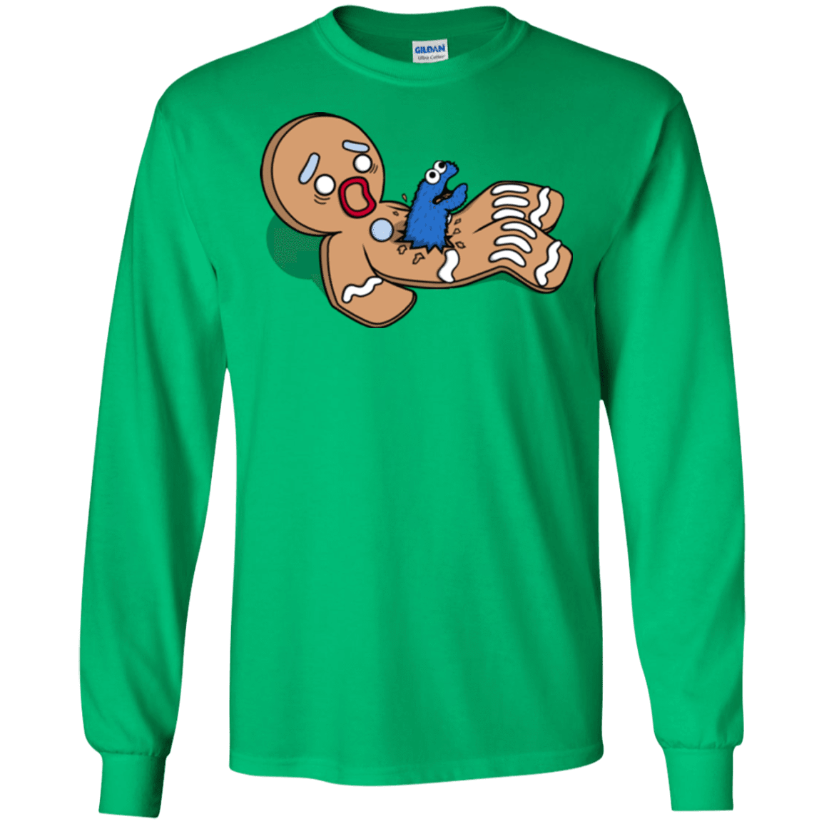 T-Shirts Irish Green / S Alien Nom Nom Men's Long Sleeve T-Shirt