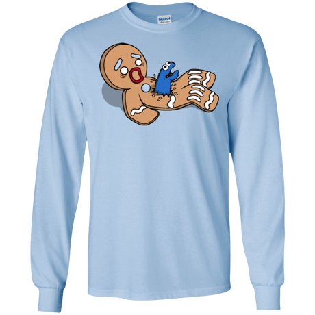 T-Shirts Light Blue / S Alien Nom Nom Men's Long Sleeve T-Shirt