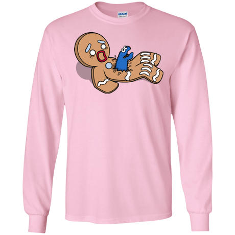 T-Shirts Light Pink / S Alien Nom Nom Men's Long Sleeve T-Shirt