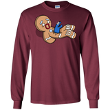 T-Shirts Maroon / S Alien Nom Nom Men's Long Sleeve T-Shirt