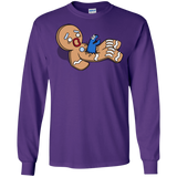 T-Shirts Purple / S Alien Nom Nom Men's Long Sleeve T-Shirt