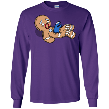 T-Shirts Purple / S Alien Nom Nom Men's Long Sleeve T-Shirt