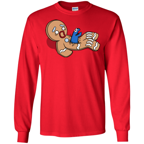 T-Shirts Red / S Alien Nom Nom Men's Long Sleeve T-Shirt