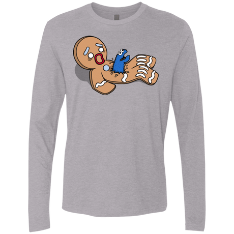 T-Shirts Heather Grey / S Alien Nom Nom Men's Premium Long Sleeve