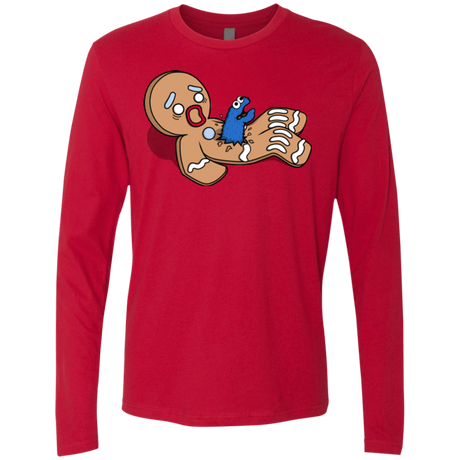 T-Shirts Red / S Alien Nom Nom Men's Premium Long Sleeve