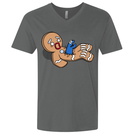 T-Shirts Heavy Metal / X-Small Alien Nom Nom Men's Premium V-Neck