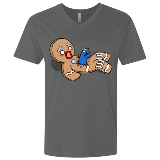 T-Shirts Heavy Metal / X-Small Alien Nom Nom Men's Premium V-Neck