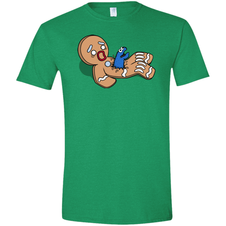 T-Shirts Heather Irish Green / S Alien Nom Nom Men's Semi-Fitted Softstyle