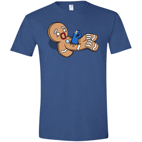 T-Shirts Heather Royal / X-Small Alien Nom Nom Men's Semi-Fitted Softstyle