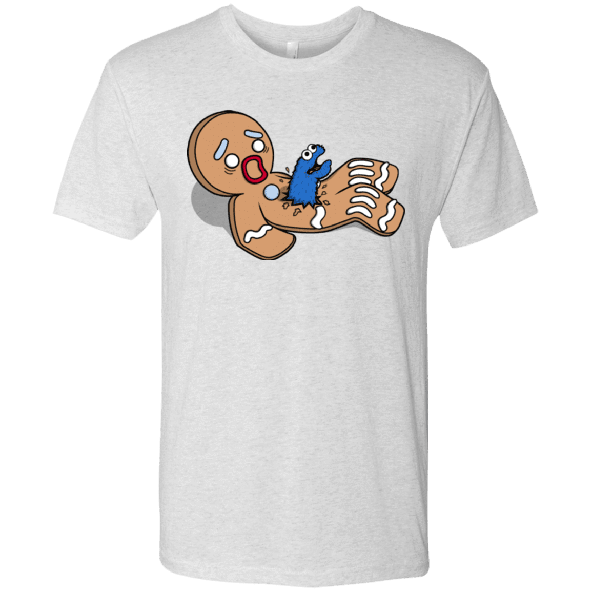 T-Shirts Heather White / S Alien Nom Nom Men's Triblend T-Shirt