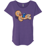 T-Shirts Purple Rush / X-Small Alien Nom Nom Triblend Dolman Sleeve