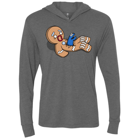 T-Shirts Premium Heather / X-Small Alien Nom Nom Triblend Long Sleeve Hoodie Tee