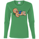 T-Shirts Irish Green / S Alien Nom Nom Women's Long Sleeve T-Shirt