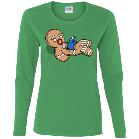 T-Shirts Irish Green / S Alien Nom Nom Women's Long Sleeve T-Shirt