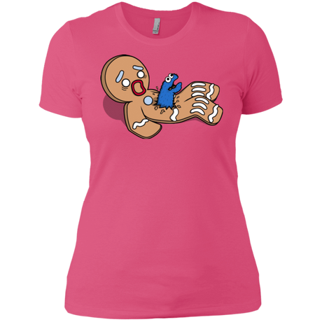 T-Shirts Hot Pink / X-Small Alien Nom Nom Women's Premium T-Shirt