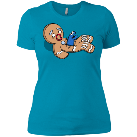 T-Shirts Turquoise / X-Small Alien Nom Nom Women's Premium T-Shirt