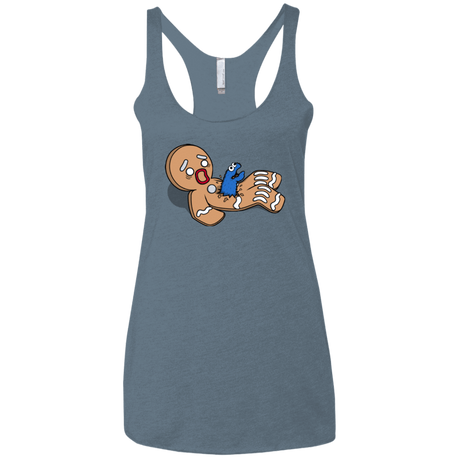 T-Shirts Indigo / X-Small Alien Nom Nom Women's Triblend Racerback Tank