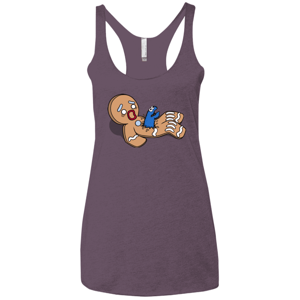 T-Shirts Vintage Purple / X-Small Alien Nom Nom Women's Triblend Racerback Tank