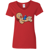 T-Shirts Red / S Alien Nom Nom Women's V-Neck T-Shirt