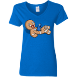 T-Shirts Royal / S Alien Nom Nom Women's V-Neck T-Shirt