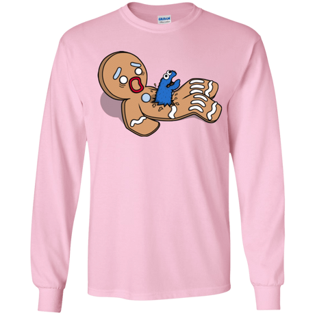 T-Shirts Light Pink / YS Alien Nom Nom Youth Long Sleeve T-Shirt
