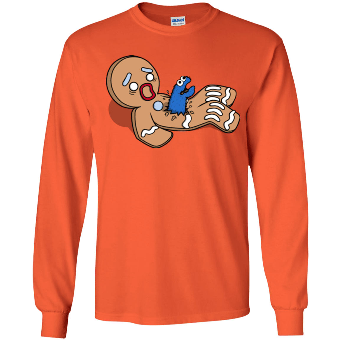 T-Shirts Orange / YS Alien Nom Nom Youth Long Sleeve T-Shirt