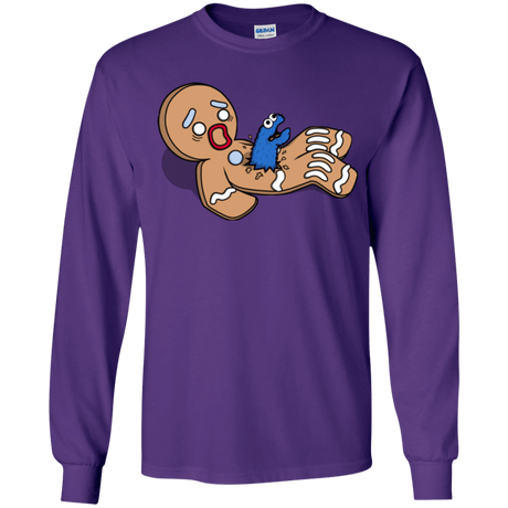 T-Shirts Purple / YS Alien Nom Nom Youth Long Sleeve T-Shirt