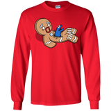 T-Shirts Red / YS Alien Nom Nom Youth Long Sleeve T-Shirt