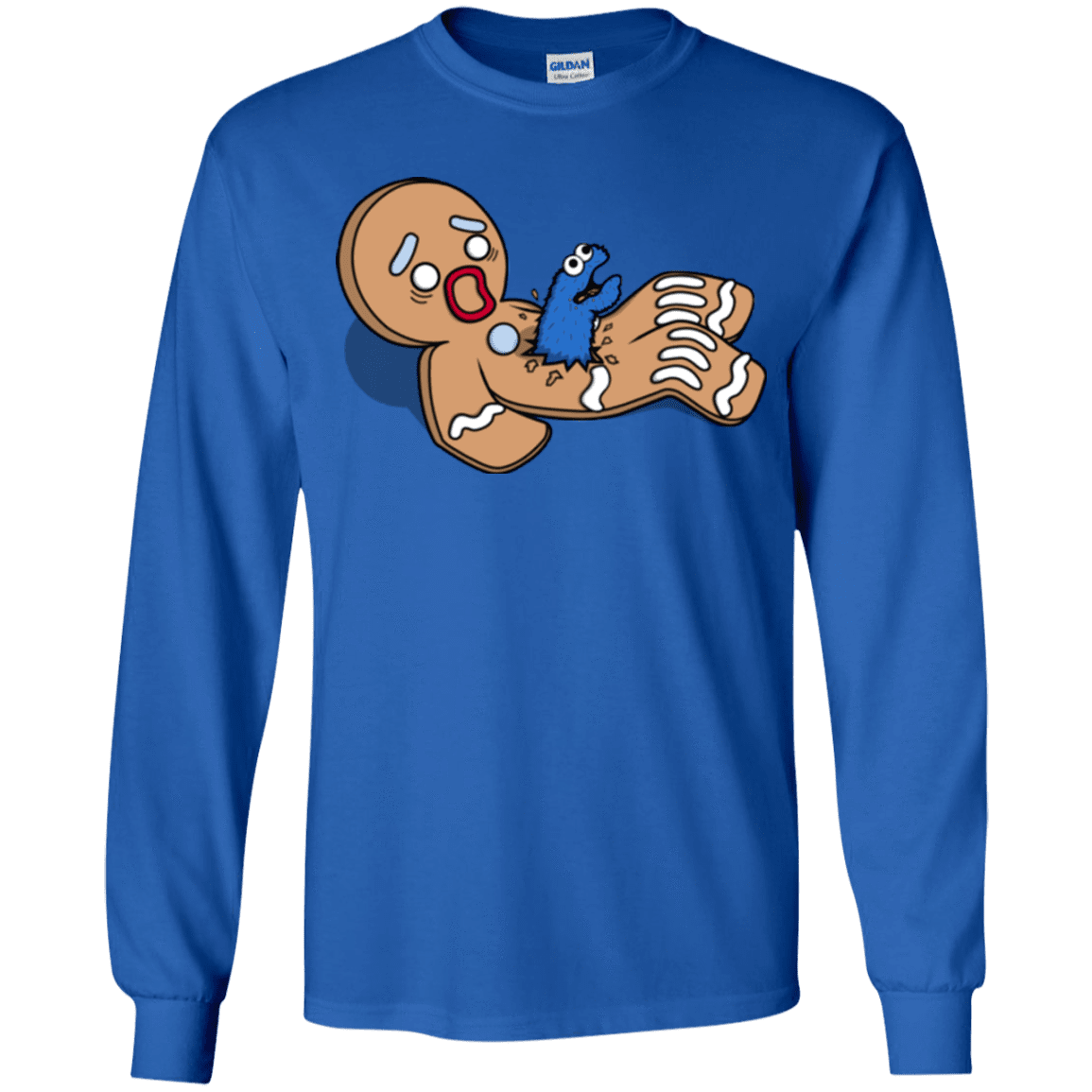 T-Shirts Royal / YS Alien Nom Nom Youth Long Sleeve T-Shirt