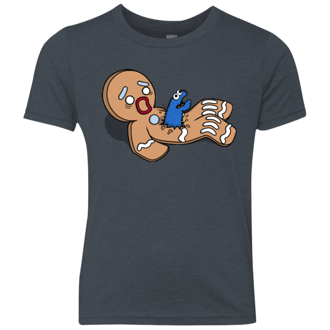 T-Shirts Vintage Navy / YXS Alien Nom Nom Youth Triblend T-Shirt