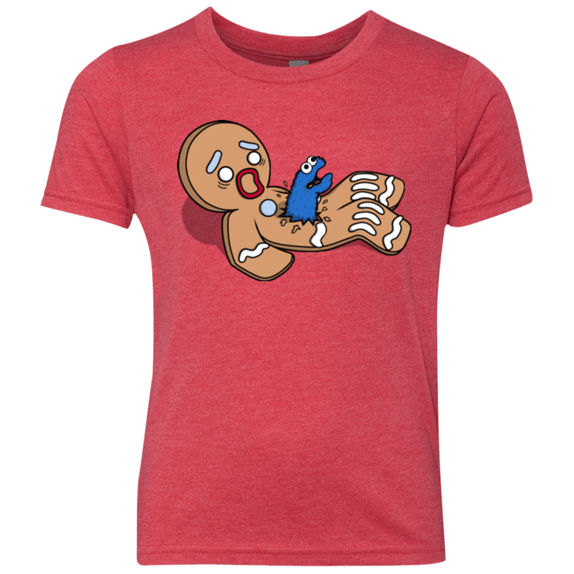 T-Shirts Vintage Red / YXS Alien Nom Nom Youth Triblend T-Shirt