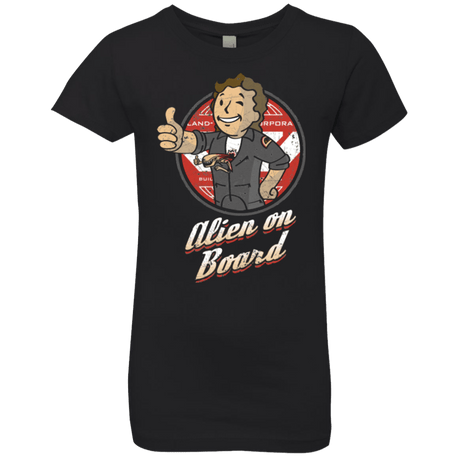 T-Shirts Black / YXS Alien on Board Girls Premium T-Shirt