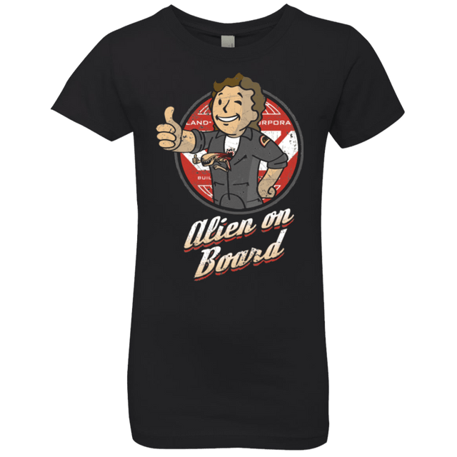 T-Shirts Black / YXS Alien on Board Girls Premium T-Shirt