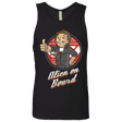 T-Shirts Black / Small Alien on Board Men's Premium Tank Top