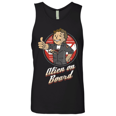 T-Shirts Black / Small Alien on Board Men's Premium Tank Top