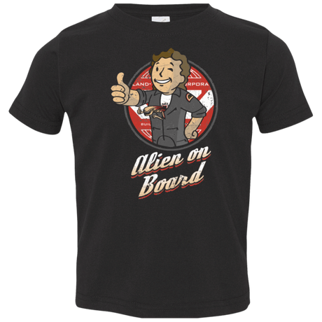 T-Shirts Black / 2T Alien on Board Toddler Premium T-Shirt