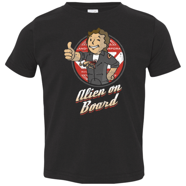 T-Shirts Black / 2T Alien on Board Toddler Premium T-Shirt