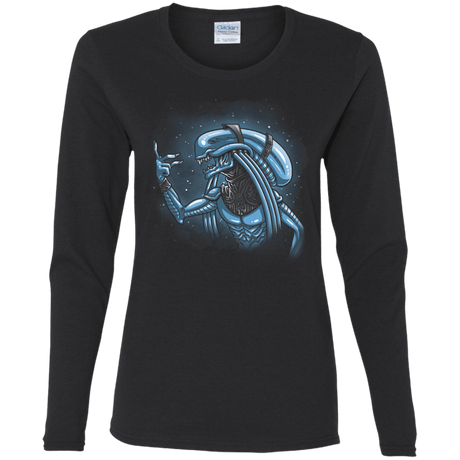 T-Shirts Black / S Alien Plavalaguna Women's Long Sleeve T-Shirt