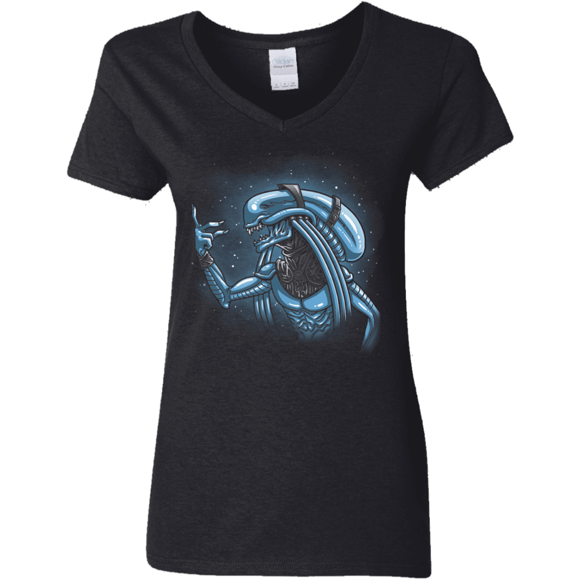 T-Shirts Black / S Alien Plavalaguna Women's V-Neck T-Shirt